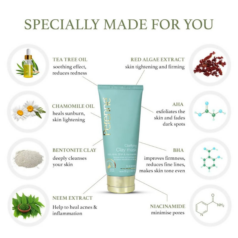 Perenne Clarifying Clay Mask | Grocsy