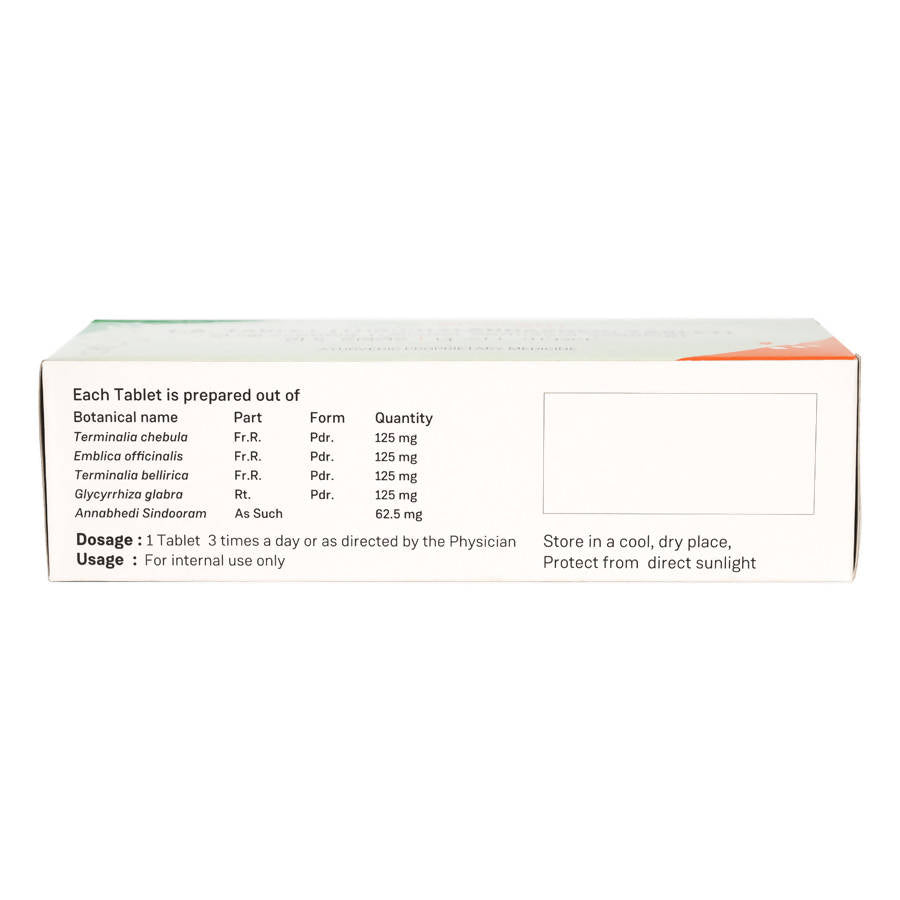 Sitaram Ayurveda T. A.Tablet (Thriphalannabhedi Tablet) | Grocsy