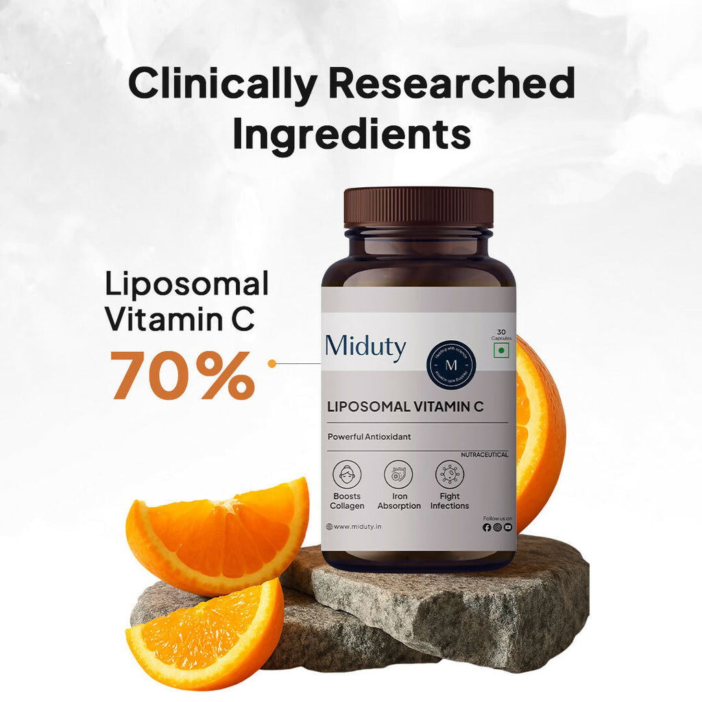 Miduty Liposomal Vitamin C - Immunity Booster Capsules | Grocsy