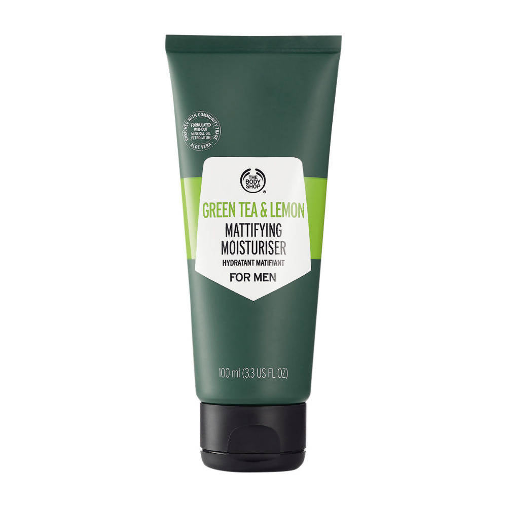 The Body Shop Green Tea And Lemon Mattifying Moisturiser For Men | Grocsy
