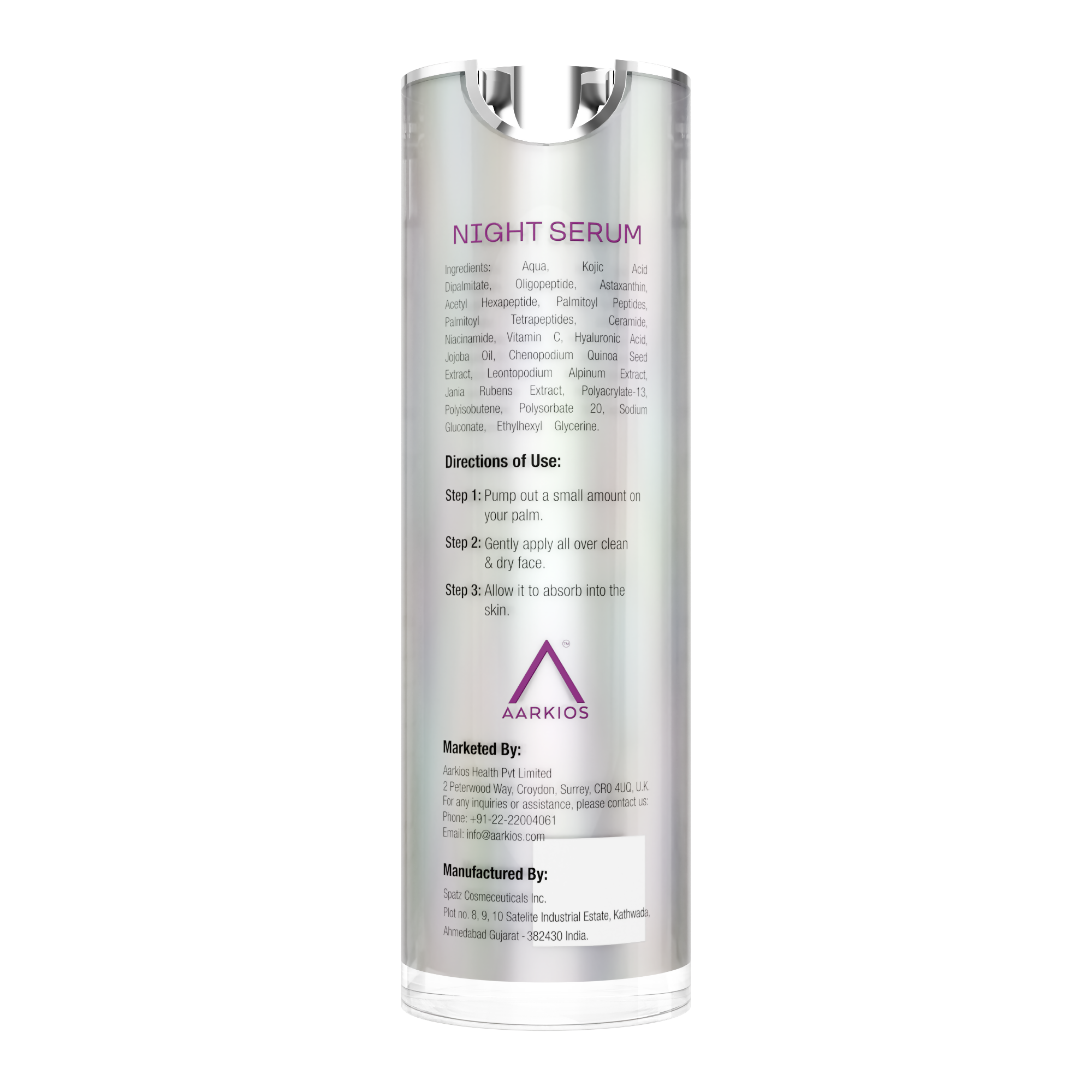 Flawless Finesse By HealthAid Night Serum | Grocsy