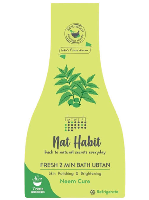 Nat Habit Neem Cure Fresh 2 Min Bath Ubtan | Grocsy