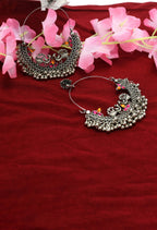 Mominos Fashion Johar Kamal Peacock Design Chandbali Earrings
