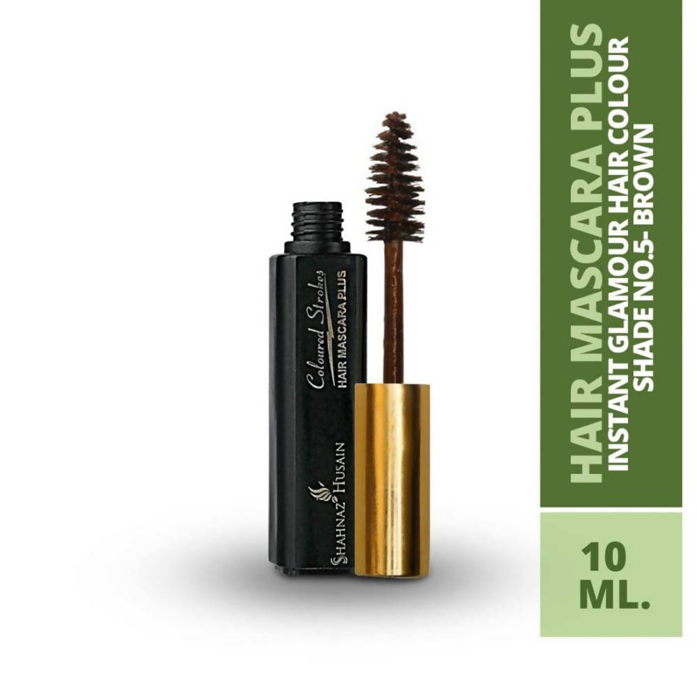 Shahnaz Husain Hair Mascara Plus Shade No.5 - Brown | Grocsy