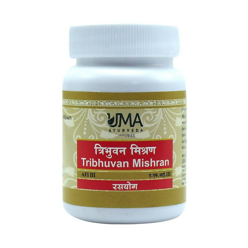 Uma Ayurveda Tribhuvan Mishran Tablets | Grocsy