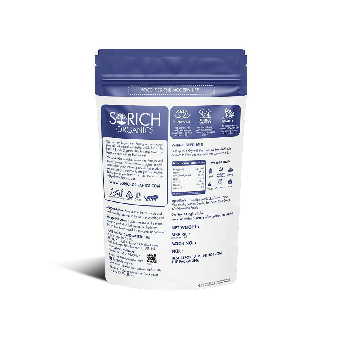 Sorich Organics 7 in one seeds mix | Grocsy