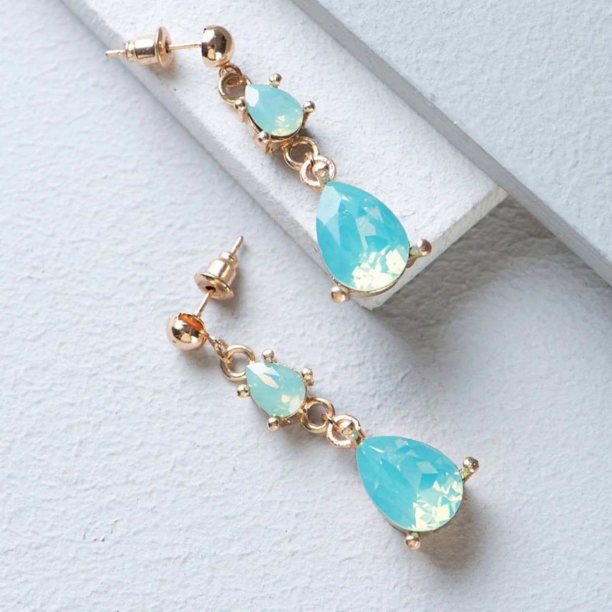 Bling Accessories Swarovski Pacific Opal Earrings | Grocsy