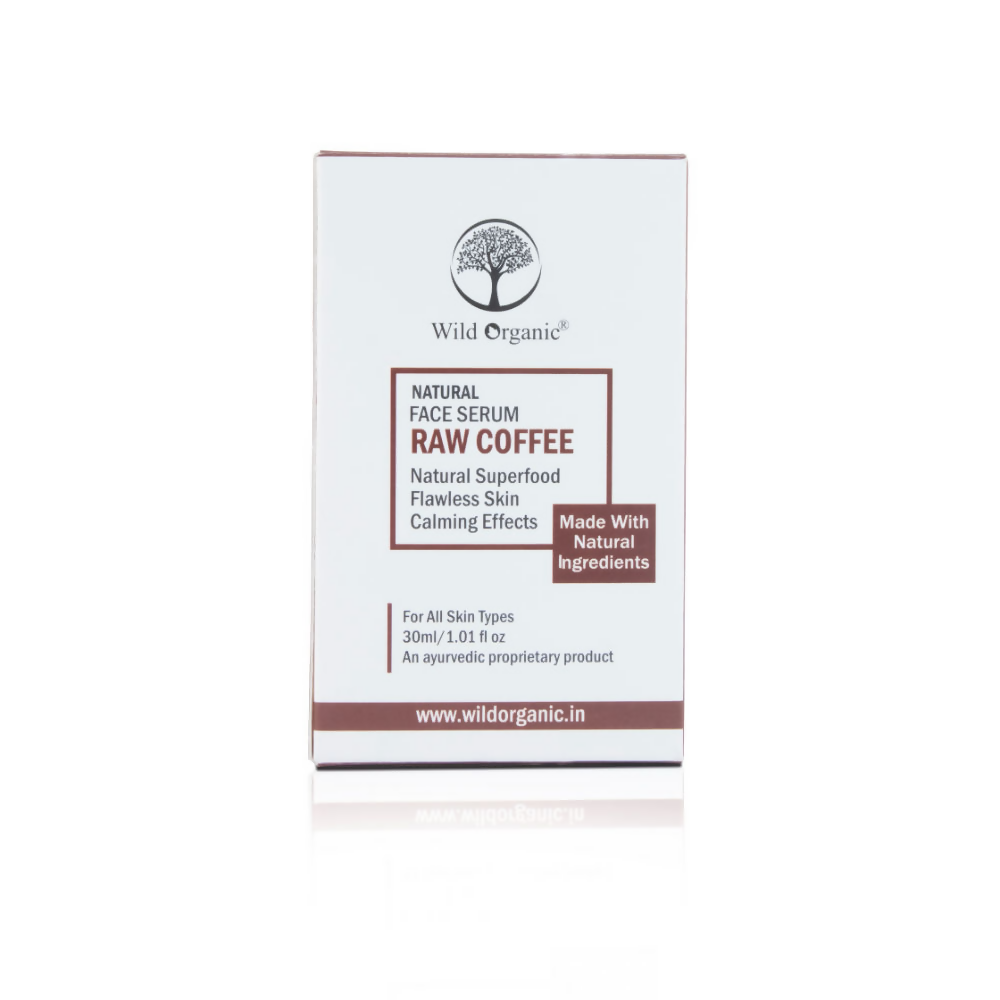 Wild Organic Natural Face Serum Raw Coffee | Grocsy