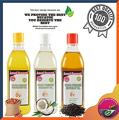 Ammi Samayal Wood Pressed Groundnut Oil | Grocsy