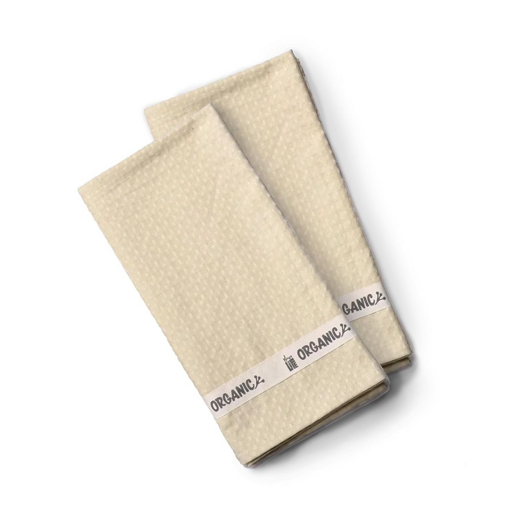 Isha Life Organic Cotton Waffle Towel | Grocsy
