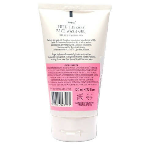 Lambre Pure Therapy Face Wash Gel for Dry & Sensitive Skin | Grocsy