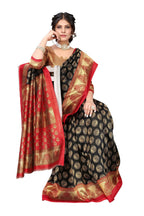 Vamika black Printed Art Silk Saree | Grocsy