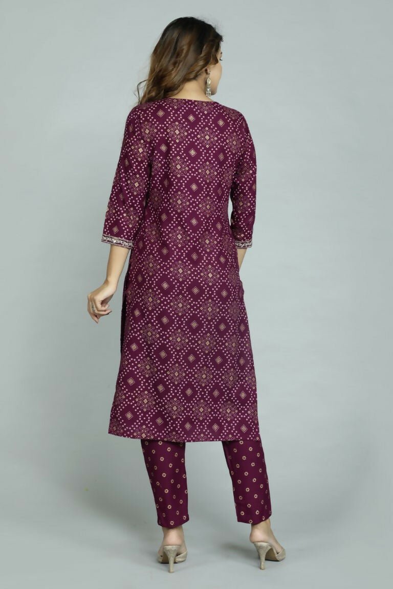 Alvano Women's Attractive And Stylish Rayon A Line Kurta With Pant And Dupatta | Grocsy