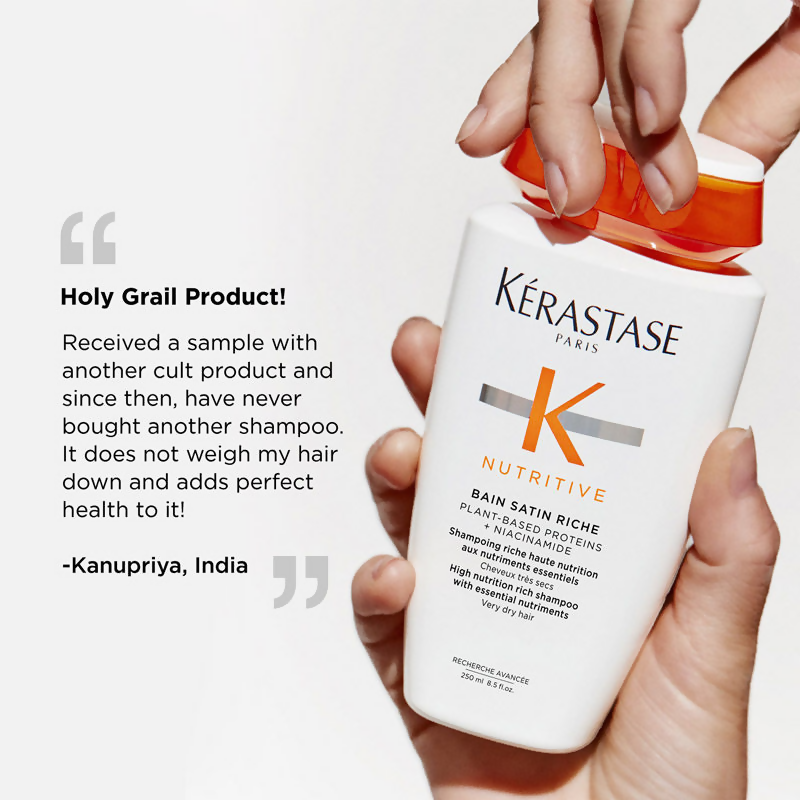 Kerastase Nutritive Riche Shampoo For Dry Hair With Proteins & Niacinamide Vegan | Grocsy