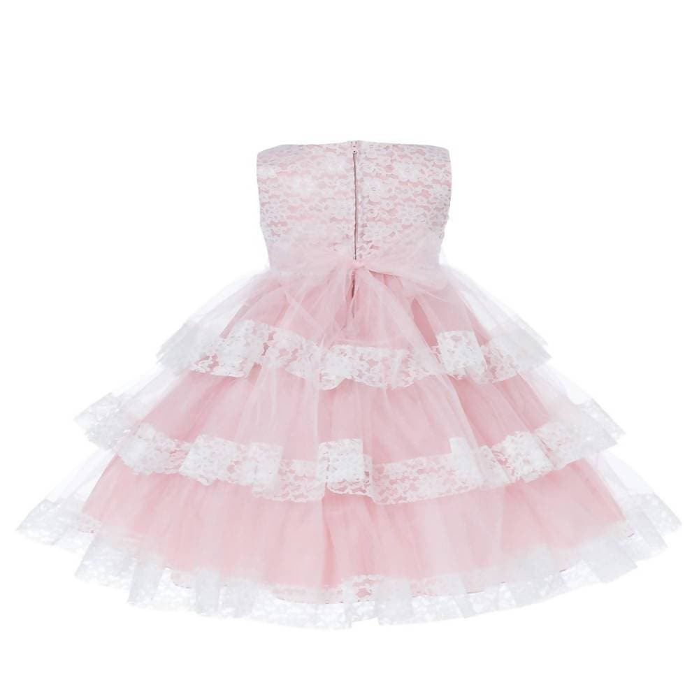 Asmaani Baby Girl's Multi-Coloured Satin A-Line Maxi Full Length Dress (AS-DRESS-22112) | Grocsy