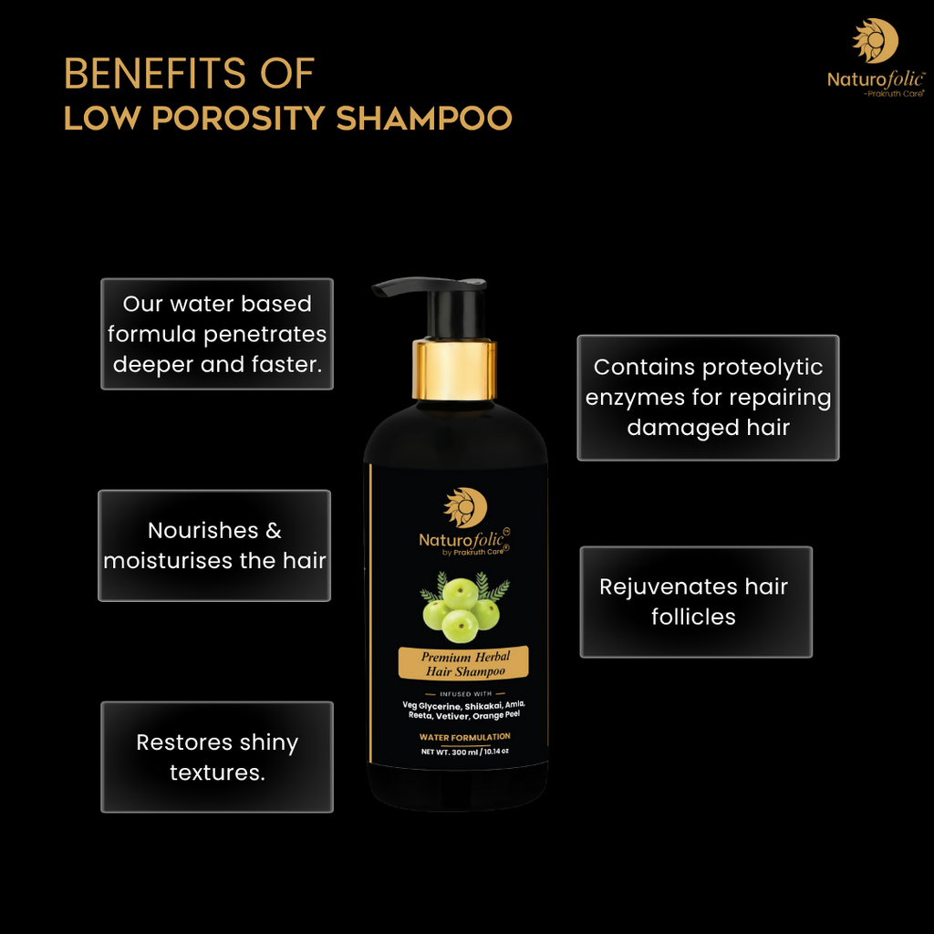 Prakruth Care Premium Herbal Low Porosity Shampoo | Grocsy