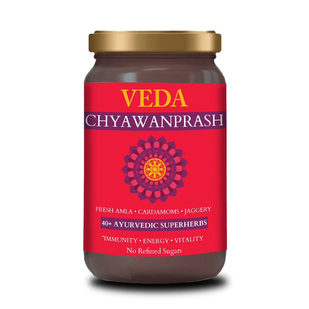 Veda Chyawanprash (Sugar Free) - All Season Jaggery Chyawanprash with Amla & Saffron, Pure & Fresh | Grocsy