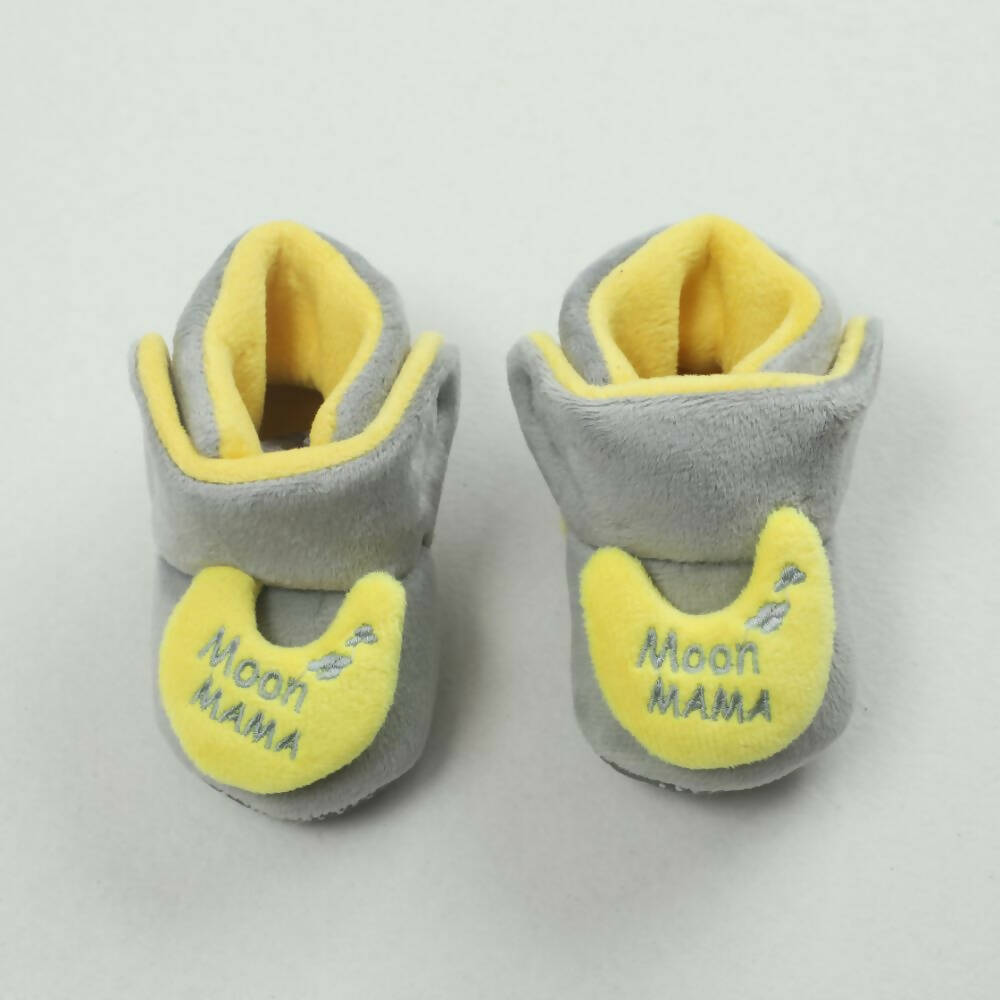 Tiny Bugs For Boys & Girls Baby Winter Booties - Grey | Grocsy