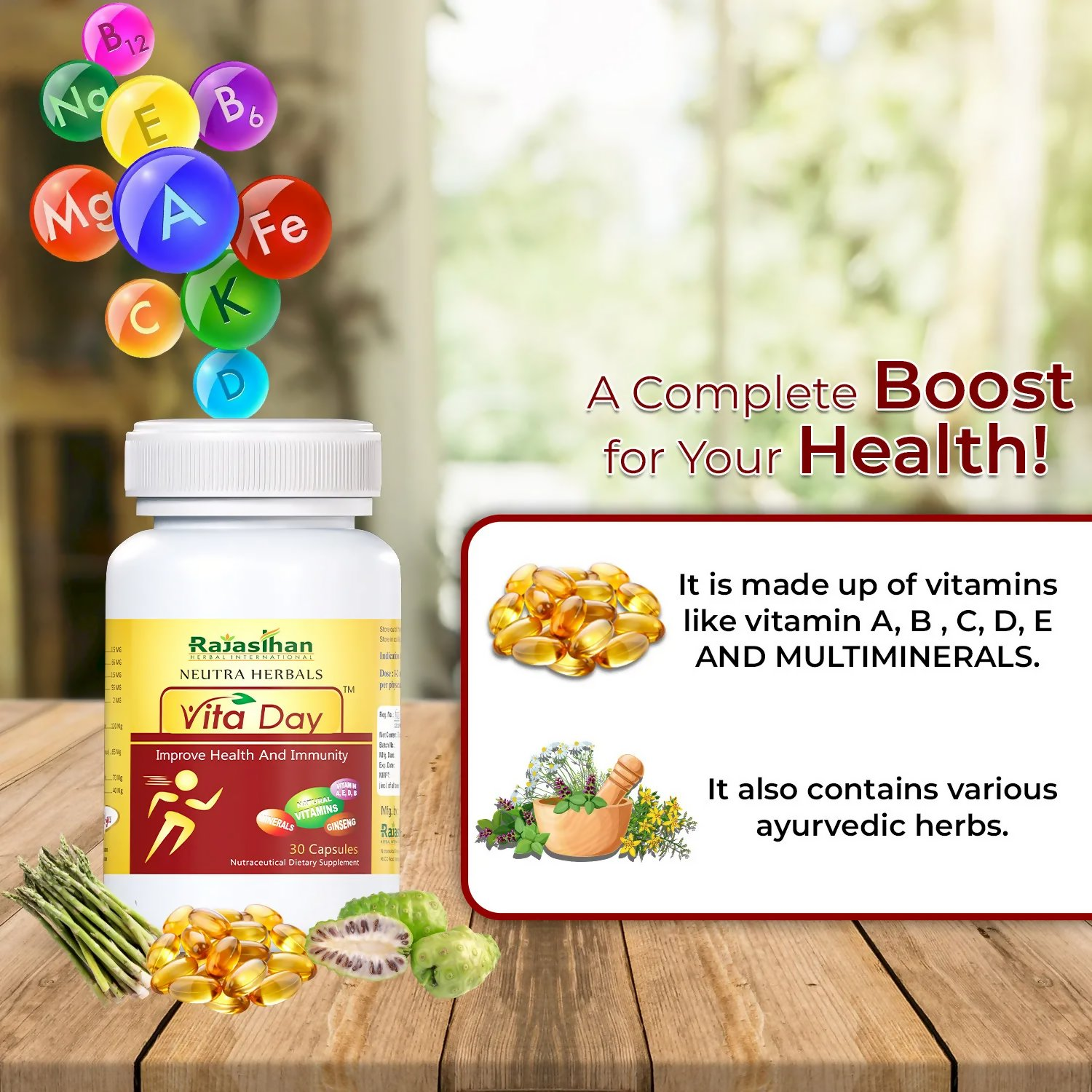 Rajasthan Herbals Neutra Herbals Vita Day Capsules | Grocsy