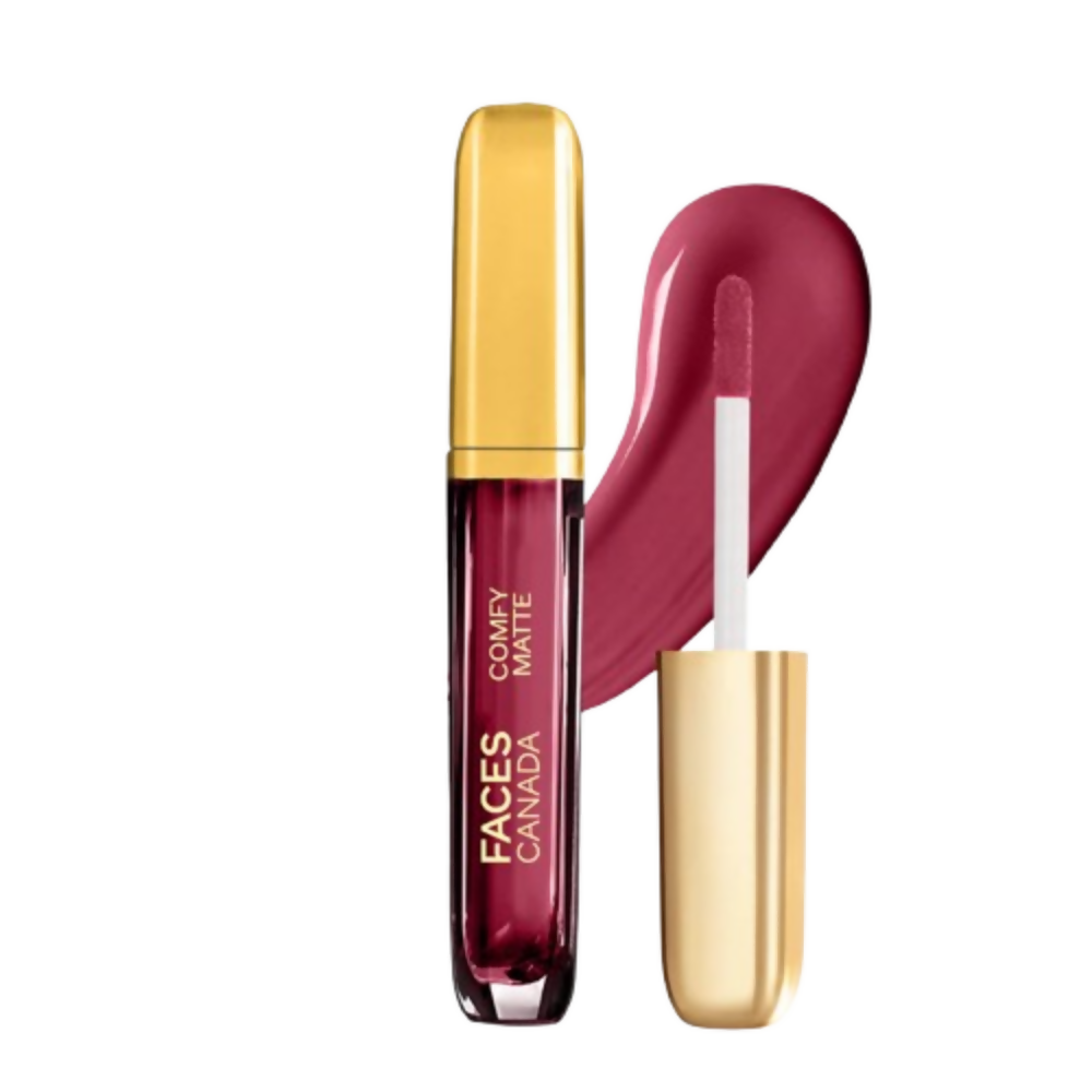 Faces Canada Comfy Matte Liquid Lipstick - Bold Wine 35 | Grocsy