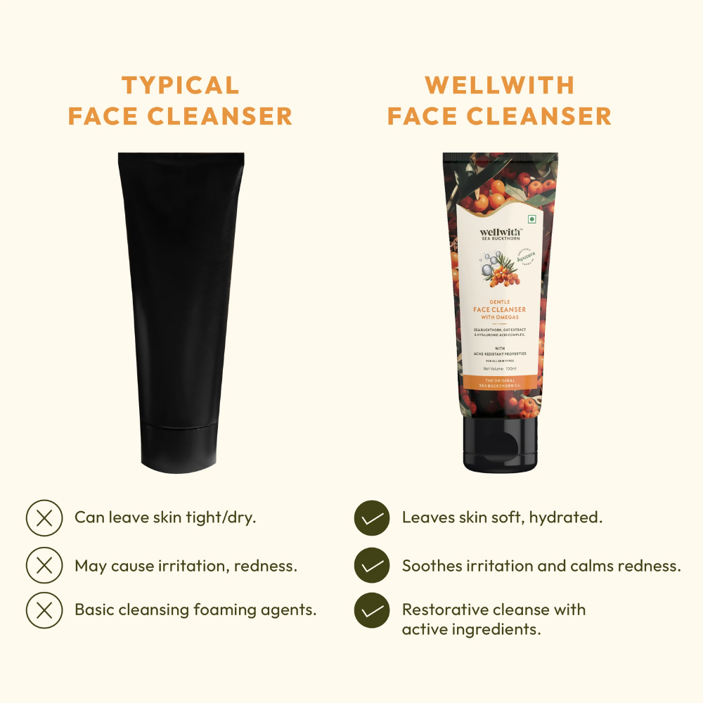 Wellwith Gentle Face Cleanser | Grocsy