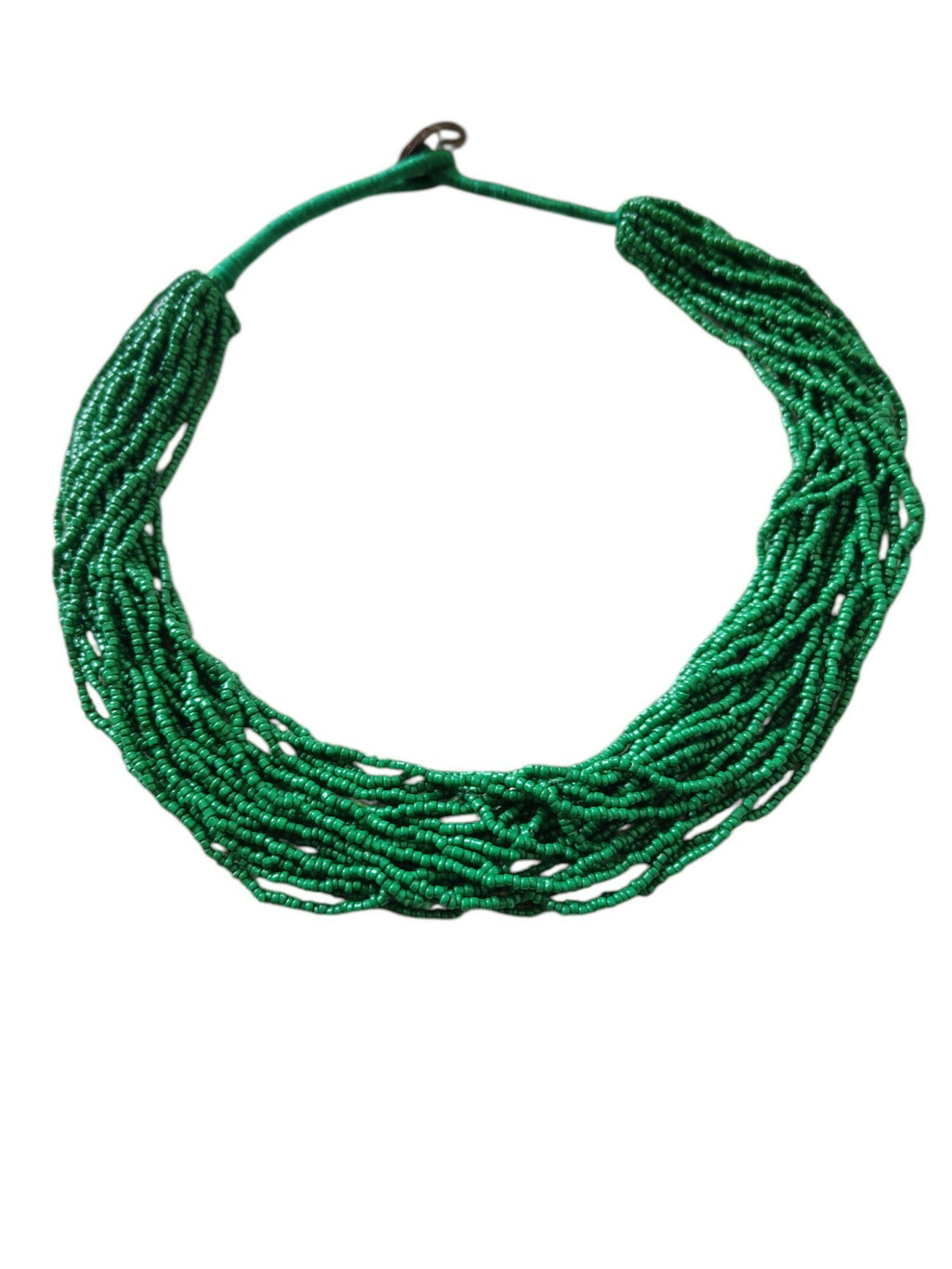 Inhanns Handmade Beaded Multilayer Necklace, 20 Layers - Green | Grocsy