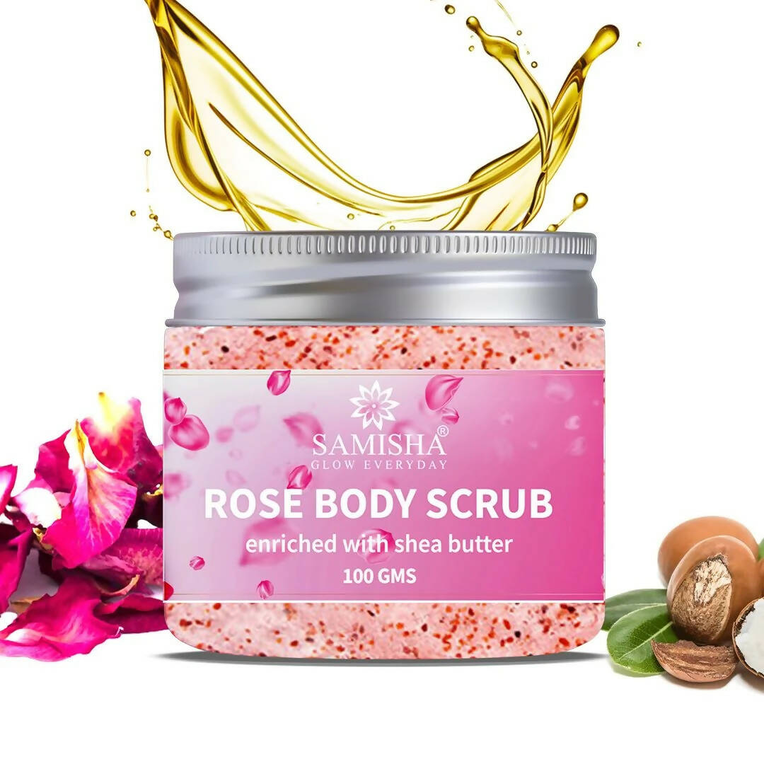Samisha Rose Body Scrub With Shea Butter | Grocsy