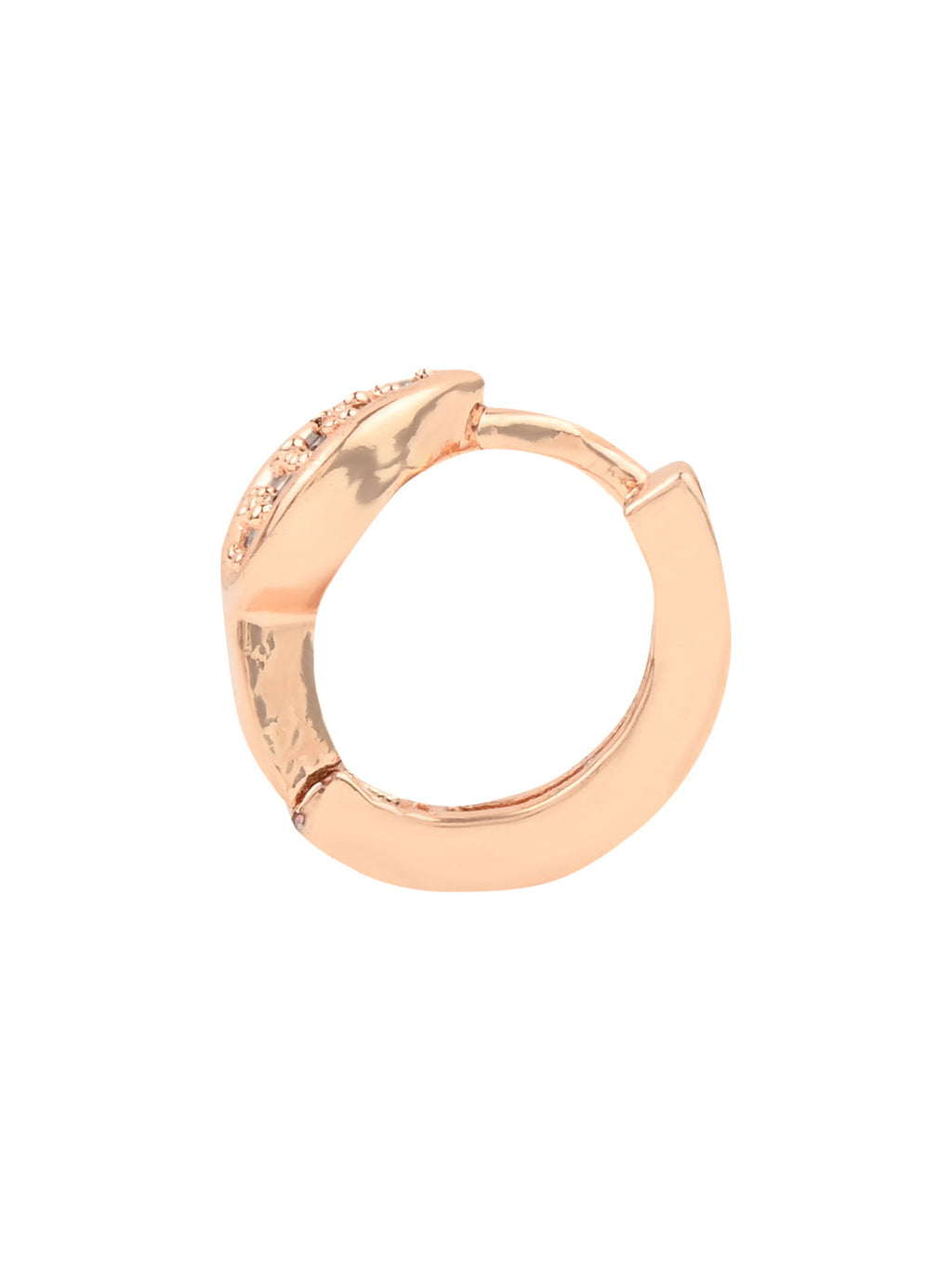 Stylish Latest Fashion Rose Gold-Polished AD Stone Contemporary Studs Earrings for women - Wahe Jewels - Swadesiicart