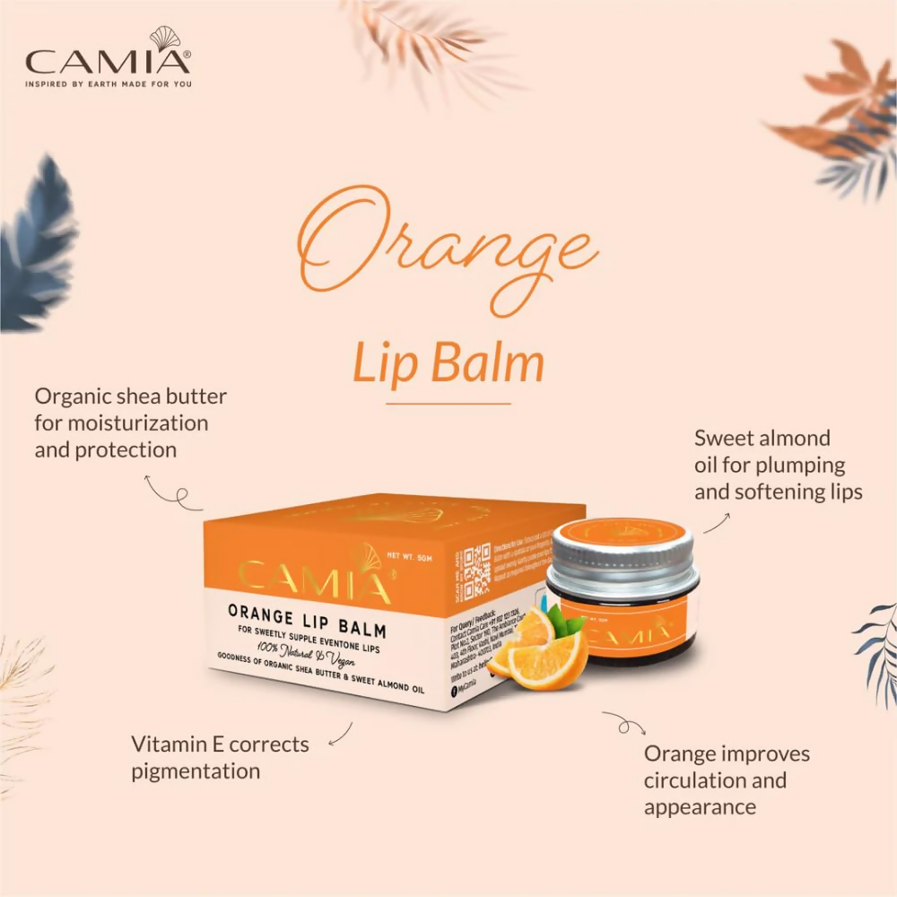 Camia Natural Orange Lip Balm | Grocsy