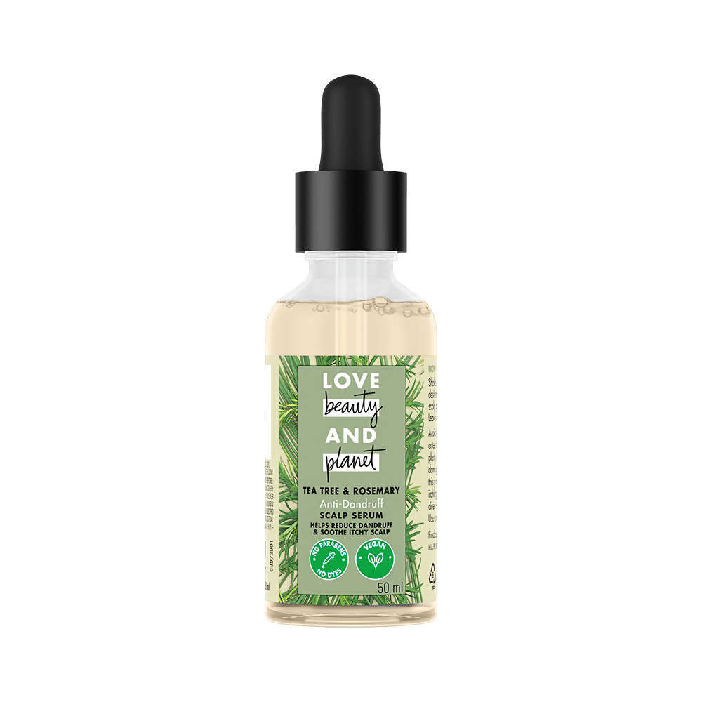Love Beauty And Planet Tea Tree & Rosemary Anti-Dandruff Scalp Serum | Grocsy