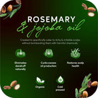 Careberry Organic Rosemary & Jojoba Anti Dandruff Hair Oil | Grocsy