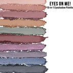 Nykaa Eyes On Me 10-in-1 Eyeshadow Palette - Tinsel Twilight | Grocsy