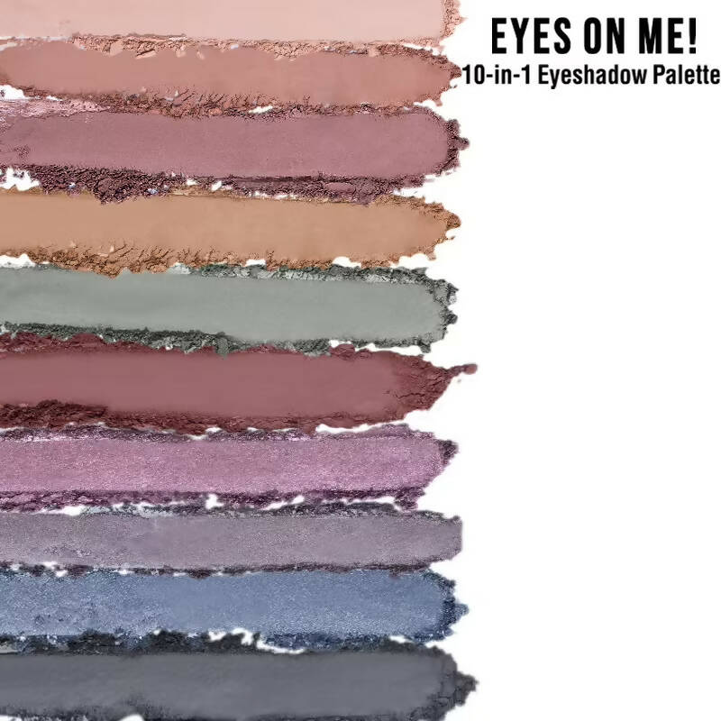 Nykaa Eyes On Me 10-in-1 Eyeshadow Palette - Tinsel Twilight | Grocsy