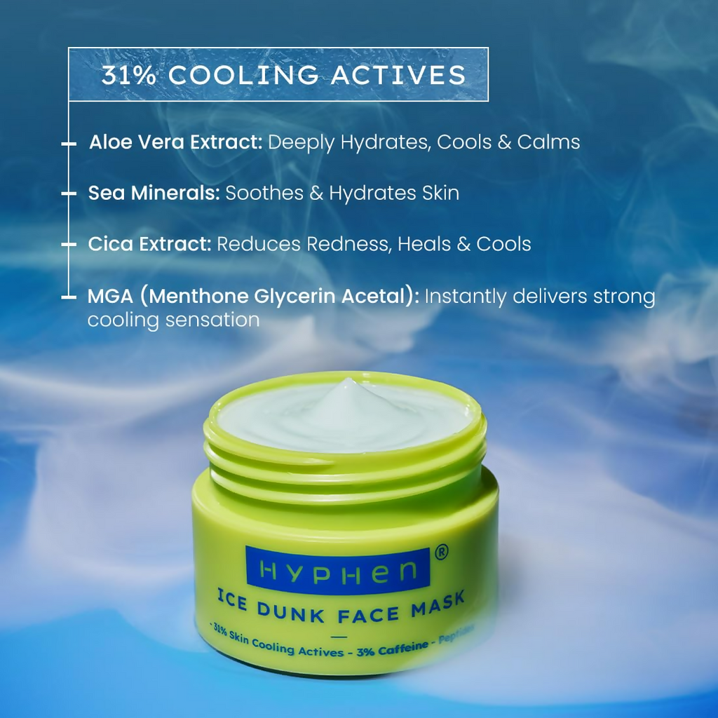 Hyphen Ice Dunk Instant Cooling Face Mask | Grocsy