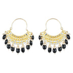 Gold-Polished Traditional Handcrafted Pearl Jhumki Earrings for Women/Girls - Wahe Jewels - Swadesiicart