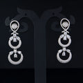 Stylish Latest Fashion Rose Gold-Polished Glittering Crystal AD Stone studded Earrings for Women & Girls - Wahe Jewels - Swadesiicart