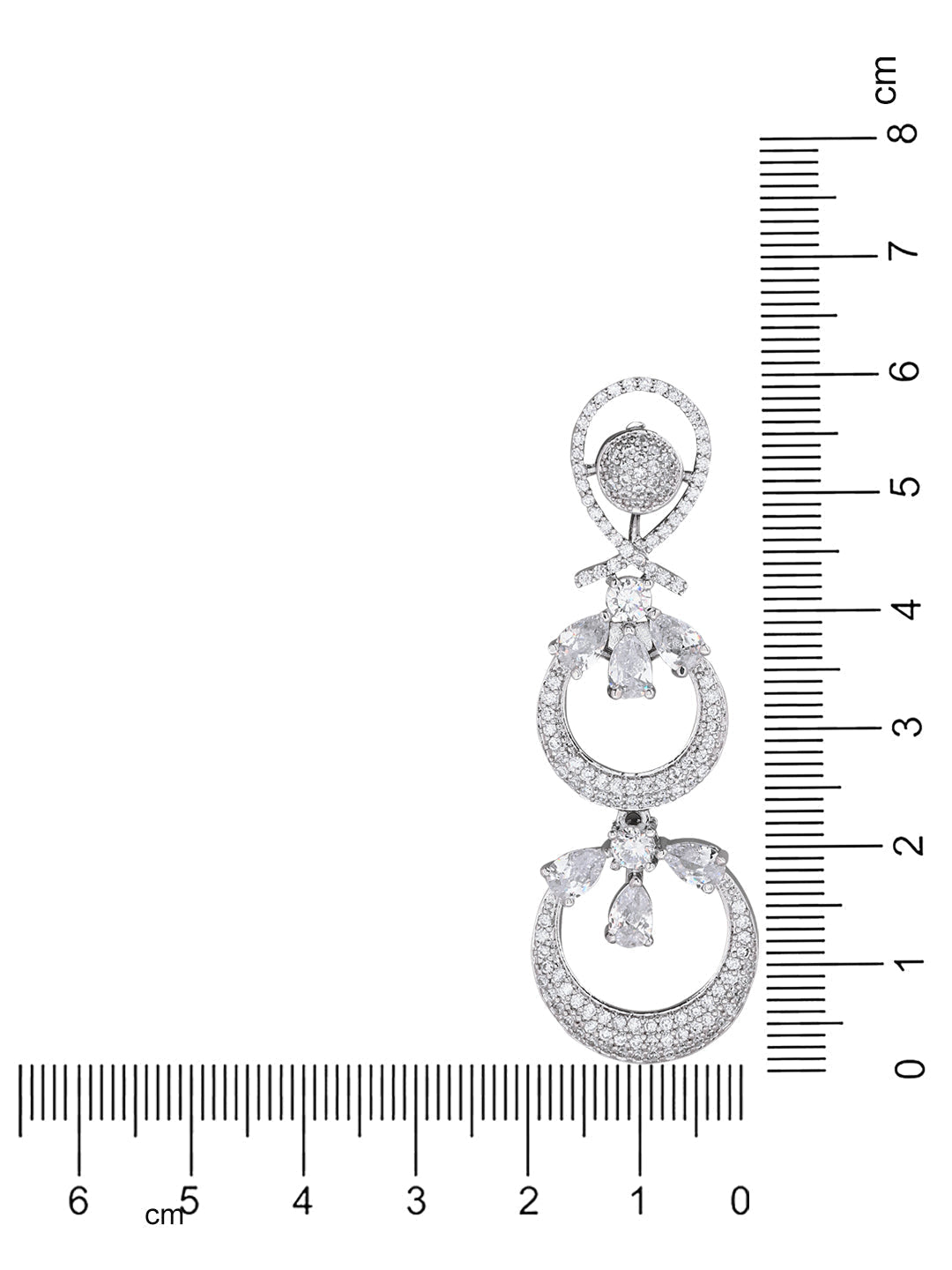 Stylish Latest Fashion Rose Gold-Polished Glittering Crystal AD Stone studded Earrings for Women & Girls - Wahe Jewels - Swadesiicart