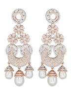 Florina Rosegold Earrings - Wahe Jewels - Swadesiicart