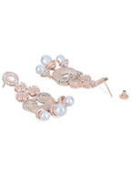 Florina Rosegold Earrings - Wahe Jewels - Swadesiicart