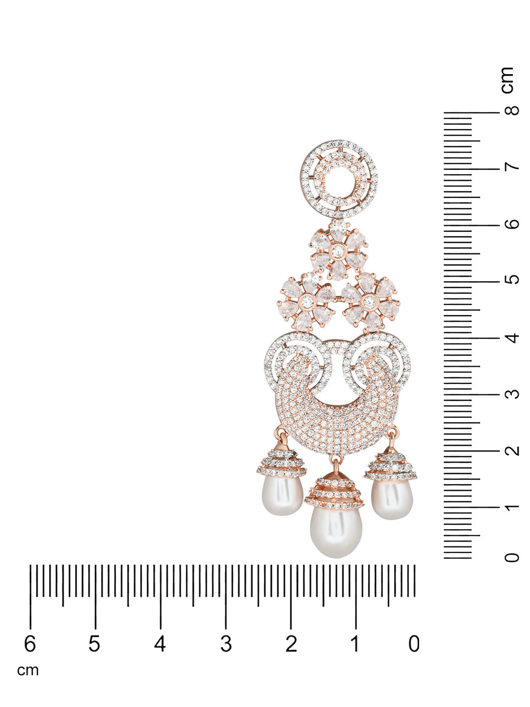Florina Rosegold Earrings - Wahe Jewels - Swadesiicart