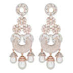 Florina Rosegold Earrings - Wahe Jewels - Swadesiicart