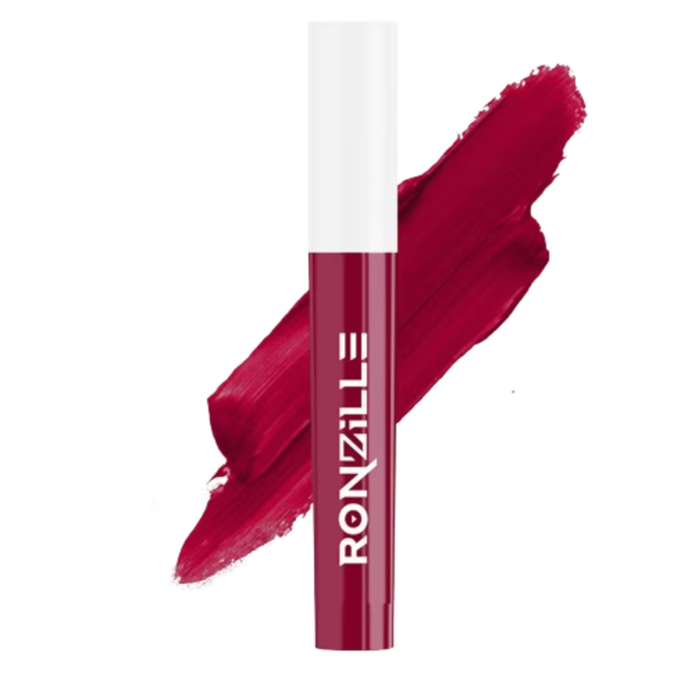 Ronzille Non Transfer Matte Liquid Lipstick Plus Lip Gloss - Reds And Maroons | Grocsy