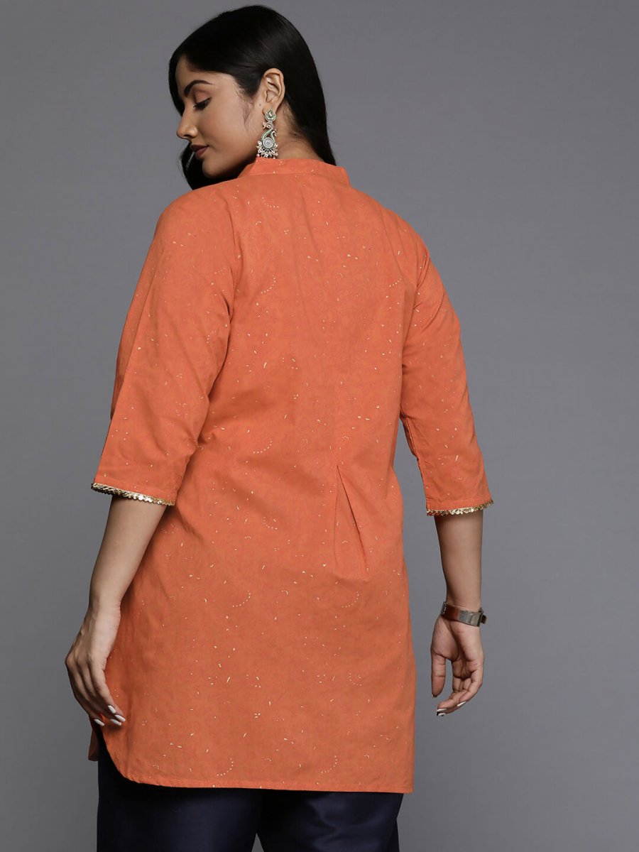 Ahalyaa Women's Traditional wear Tunic - Orange | Grocsy
