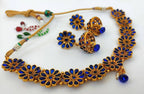 Kemp Designer Blue Necklace Set | Grocsy