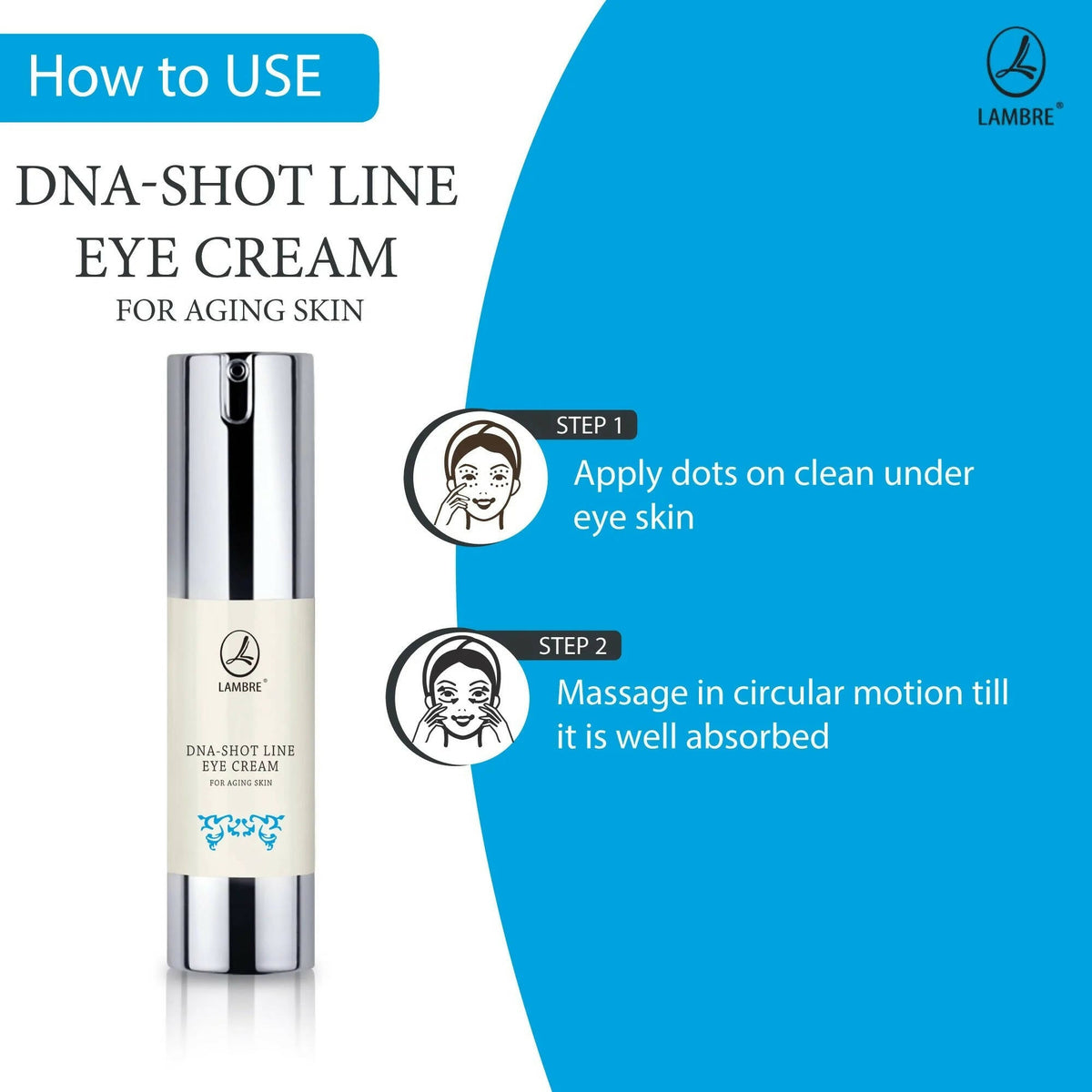 Lambre DNA-Shot Line Eye Lift Cream For Aging Skin | Grocsy