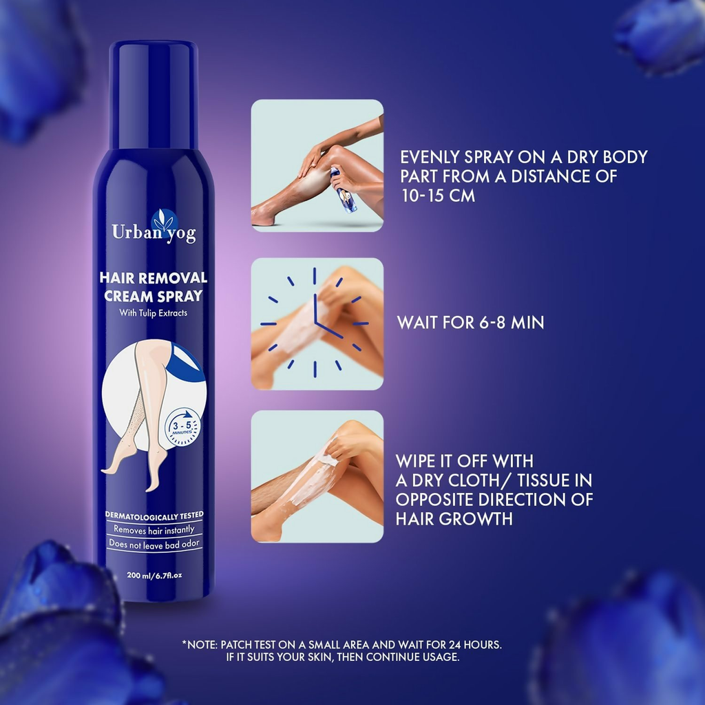 Urban Yog Hair Removal Cream Spray For Women | Grocsy