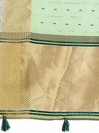Shree Shyam Fashion Florance Olive Green Organza Saree | Grocsy
