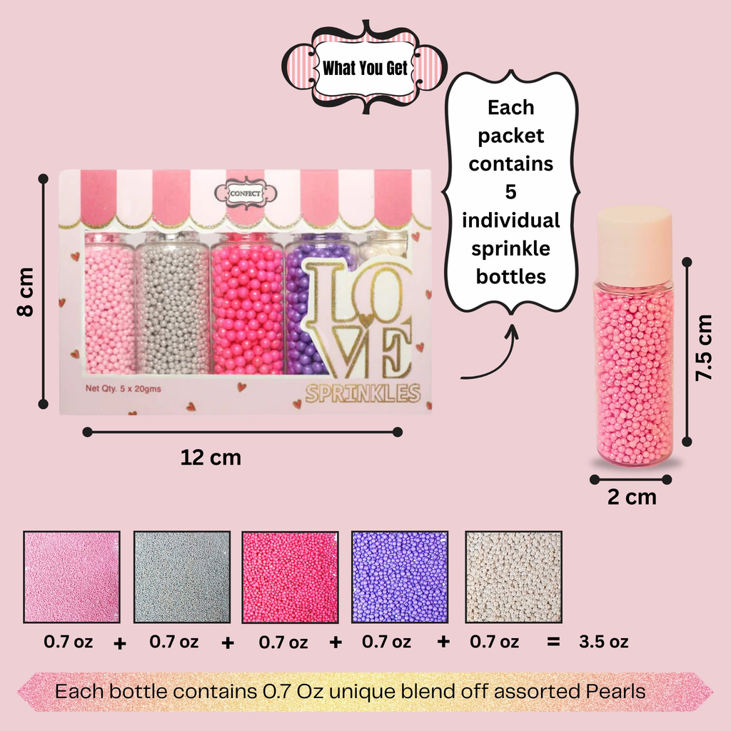 Confect Pretty Princess Disco Balls Assorted Sprinkles (DB-01) | Grocsy