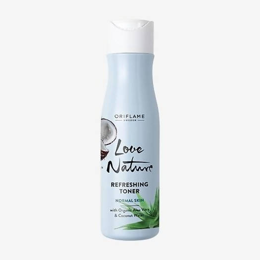 Oriflame Love Nature Refreshing Toner with Organic Aloe Vera & Coconut Water | Grocsy