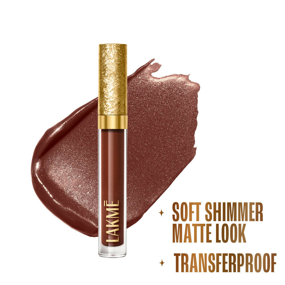 Lakme Be-jewel Shimmer Lip Liquid - Cocoa Glow | Grocsy